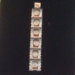 silver Clip on Bracelet